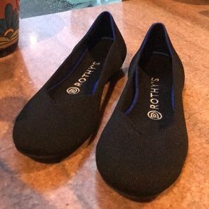 Brand new black Rothy’s, rounded toe.